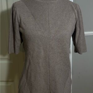 Cyrus Taupe Knit Top